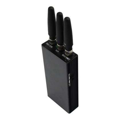 小さいGSM携帯電話ジャマー [3本アンテナ] GPS携帯電波遮断装置、通話抑止装置　簡単操作